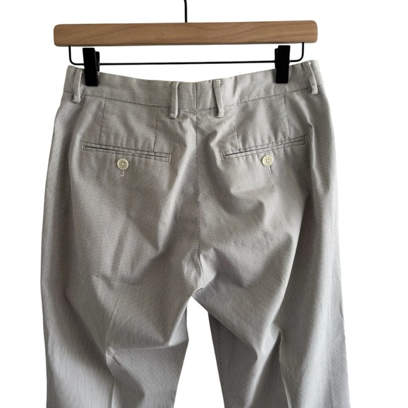 Express Photographer Cropped Trousers Size 28/32 Office Business Casual Striped - Picture 8 of 13